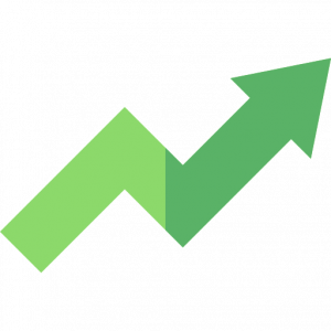 arrow symbolizing increase